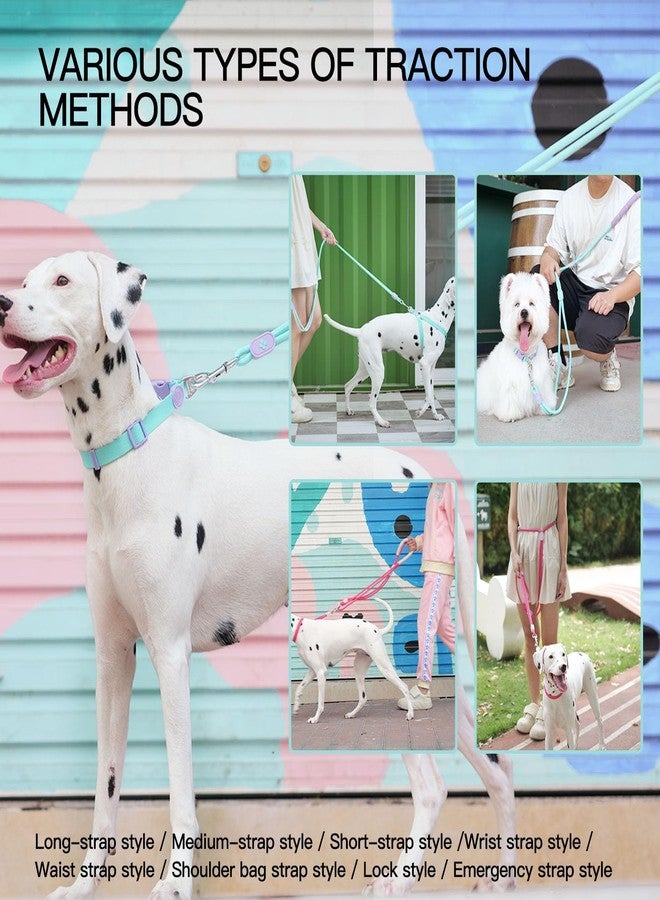 TOUCHDOG Gentle Dog Collar for Small Dogs & Puppies 5-40lbs - Adjustable Lightweight Nylon, Silk-Soft Lined, Fade-Resistant, Quick-Release Buckle (S/M Size) (Without Rope Blue, Medium) - Image 5
